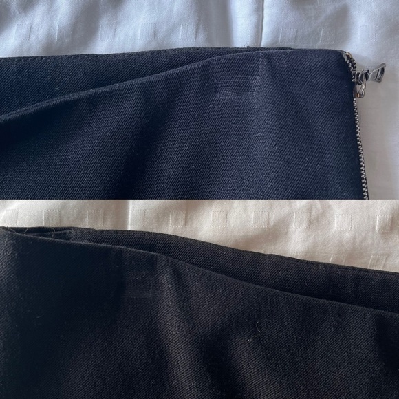 Judith & Charles Cropped Side Zip Stretch Trousers 4 Black - Picture 16 of 16